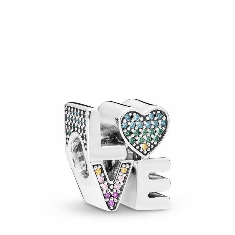 Pandora Multi-Color Love Charm NZ, Sterling Silver (826739-TOQ)